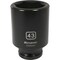 Dynamic 3/4" Drive Deep Socket, Black Phosphate, Tools 3/4" Drive 6 Point Metric, 43mm Deep Length D020243 - alternate 1
